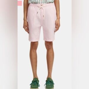 Scotch & Soda Fave Linen Cotton Bermuda Shorts Regular Fit Mens Small NWT Pink
